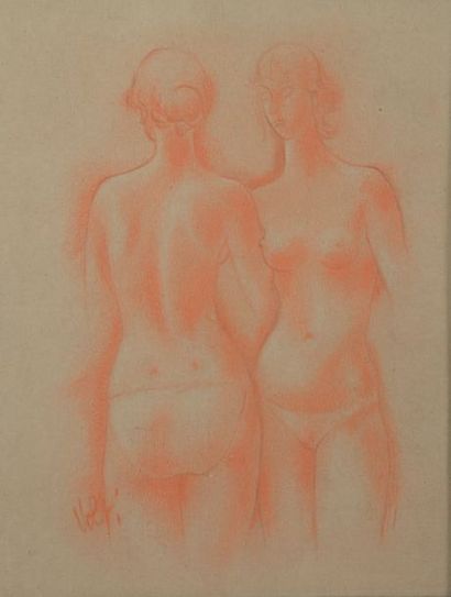 Antoniucci VOLTI (1915-1982) Deux jeunes femmes
Sanguine sur papier, signé en bas...