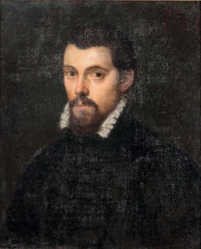 CAMPI Vincenzo (Entourage de) Crémone vers 1535 - Milan? 1591 Portrait d'homme à...