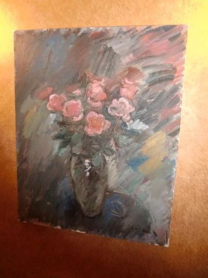 null Pierre GOGOIS
Bouquet de fleurs roses
Huile sur toile
80 x 65 cm
