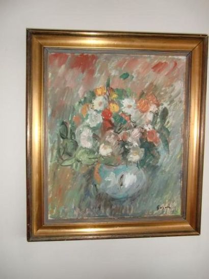 null Pierre GOGOIS
Bouquet de fleurs
Huile sur panneau
53 x 45 cm
