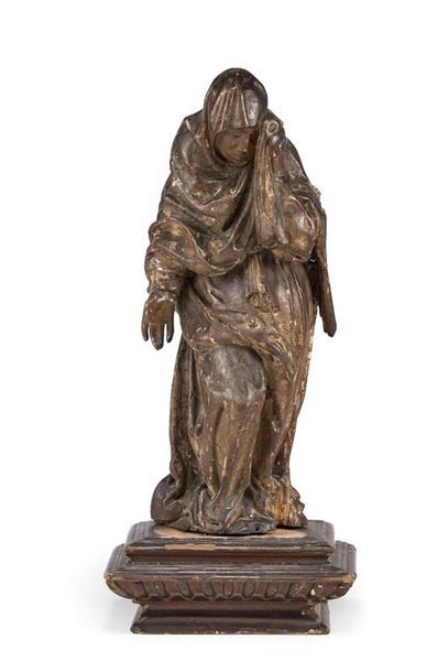 Statue de Vierge ou de sainte femme de calvaire...