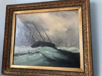 null "Marine dans la tempête"
Huile sur toile
37 x 45 cm