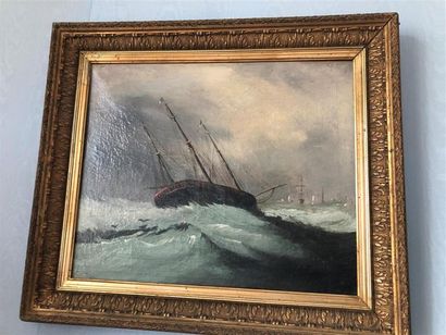 null "Marine dans la tempête"
Huile sur toile
37 x 45 cm