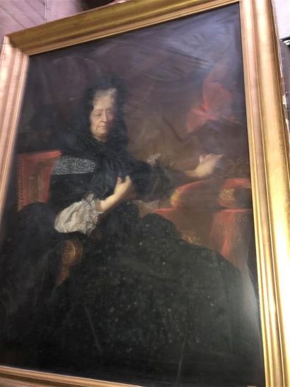 null Portrait de Marie d'Orléans dans un intérieur.
Pastel.
Signature CC en bas vers...