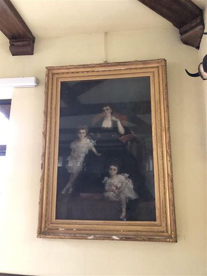null Grand portrait de famille du Duc de Luynes.
Pastel sous verre
H. 213 - L. 144...