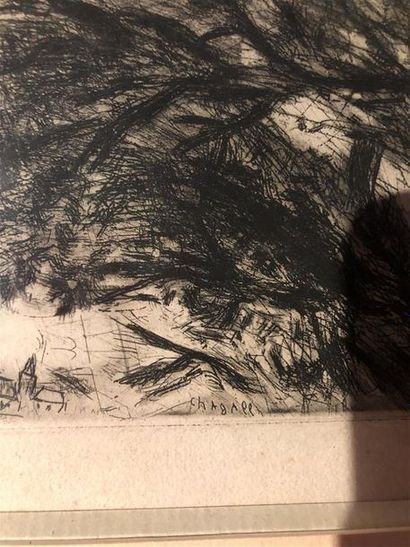 null Gravure d'après Chagall
Les oiseaux
Signée dans la planche, et non numérotée
29...