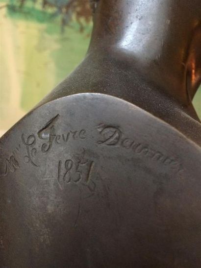 null Marie Louise Lefevre-Deumier (1812-1877)
Napoleon III
Buste en bronze à patine...