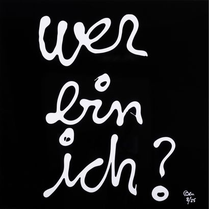 Ben (Benjamin Vautier, dit) (né en 1935) Wer bin ich? - 2019 Ben (Benjamin Vautier,... Gazette Drouot