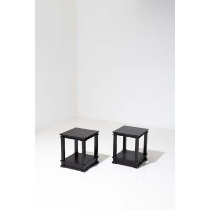  André Arbus (1903-1969)
Pair of bedside tables
Lacquered wood
Model created circa... Gazette Drouot