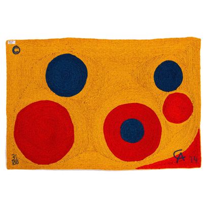  Alexander Calder (1898-1976), d'après
Sun - N°31/100
Tapisserie
Jute
Édition limitée... Gazette Drouot