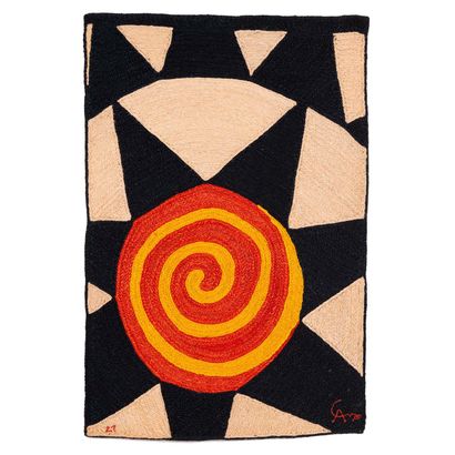  Alexander Calder (1898-1976), d'après
Star - N°27/100
Tapisserie
Jute
Édition limitée... Gazette Drouot