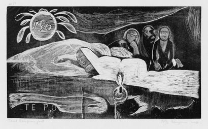 Paul Gauguin Te Po. 1893-1894. Gravure sur bois. 205 x 359. G. 89 ; M., K., J. 21... Gazette Drouot