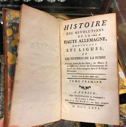 null Lot sur la Suisse :

- MALLET. Histoire des Suisses ou Helvétiens. Genève, 1803,...