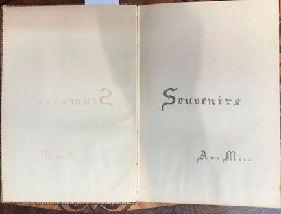 null 2 Manuscrits fin XIXe dont un recueil de poèmes et un album de dédicaces avec...