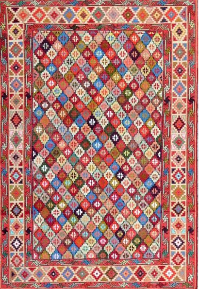 null Soumak. Azeri. Circa 1985. Technical characteristics: Crochet work with woollen...