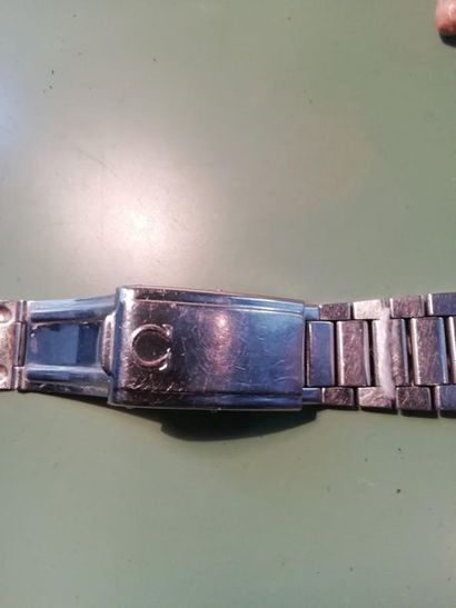 null Bracelet Montre Omega Speedmaster Professional, fond noir en acier, remontage...