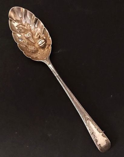 null Importante cuiller à fruit berryspoon en argent 925 °/°° prob. Londres 1852,...
