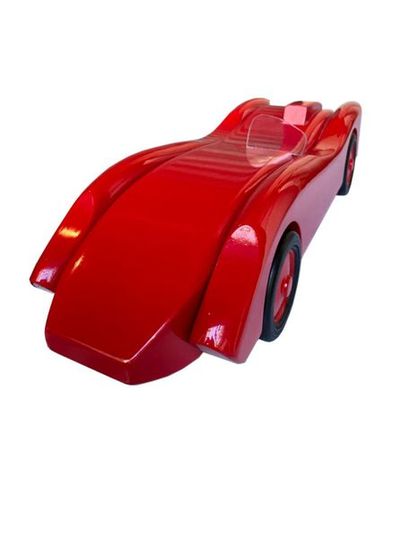 null Aroutcheff : Ferrari red

polychrome lacquered wood 

Ed; Vilac, circa 2010

39x12x15...