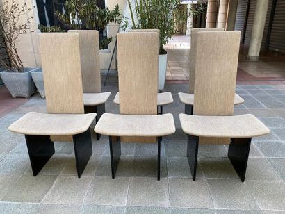 null Kazuhide TAKAHAMA : 6 chairs model Rennie

Lacquered wood

Ed. Gavina, circa...