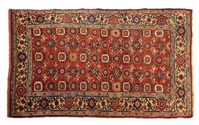 null Original et ancien BIDJAR sur chaines en laine (Perse), fin du 19° siècle. Caractéristiques...