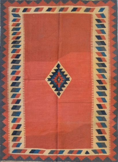 null Kilim Bidjar. Iran. Circa 1985. Technical data: Needlework with woollen threads...