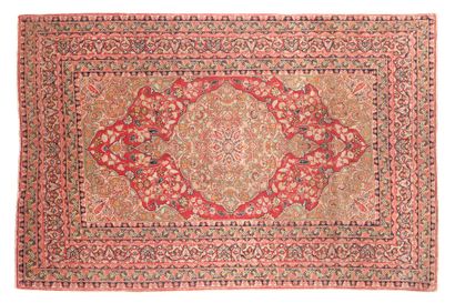 null Fine TABRIZ carpet woven in the famous workshop of the Master weaver DJAFFER...