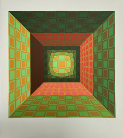 null Vasarely - Kinetic 8

Silk-screen print 

Vasarely Foundation numbered 77/80

Circa...