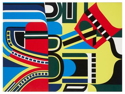 null Jean DEWASNE (1921-1999)

Untitled, 

circa 1969 

Serigraph in colors edited...