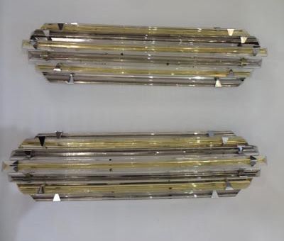 Pair of sconces 

Murano glass 

H80xW22xD9...