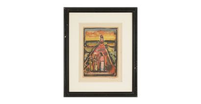 null Georges ROUAULT (1871-1958) Passion (1939) Aquatint in colour annotated with...