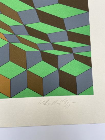 null Vasarely - Kinetic 3 

Serigraph signed lower right 

Vasarely Foundation numbered...