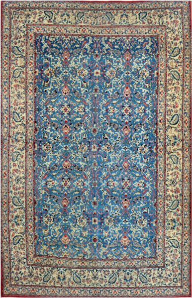 null Large and fine Nain Tudech. Iran. Wool and silk. About 1970. Imperial workshop....
