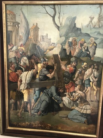 null Ecole Flamande vers 1530 dans l'entourage de MEMLING : Martyr de Sainte Véronique

Peinture...
