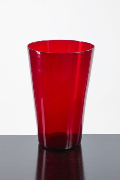 Carlo SCARPA (1906-1978) Vase rouge