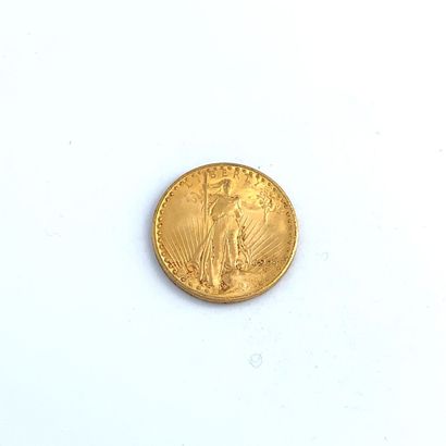 Une pièce de 20 dollars or 20 dollars, Saint Gaudens, 1924

Poids : 33.49 g.