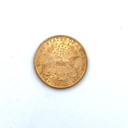 Une pièce de 20 dollars or 20 dollars, Liberty, 1899

Poids : 33.45 g.