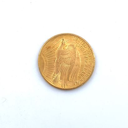 Une pièce de 20 dollars or 20 dollars, Saint Gaudens, 1922

Poids : 33.47 g.