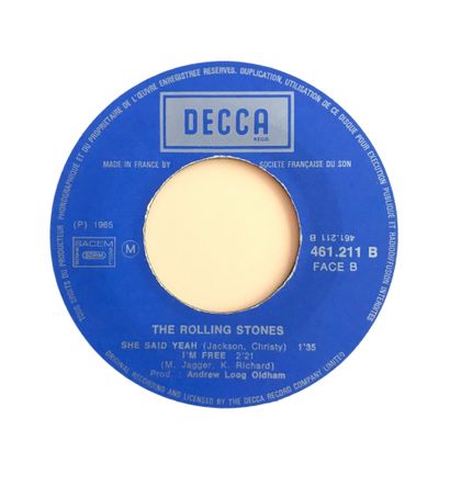 Rolling Stones The Rolling Stones
Get off of my cloud
FRANCE, DECCA, 461.211 
Disque...