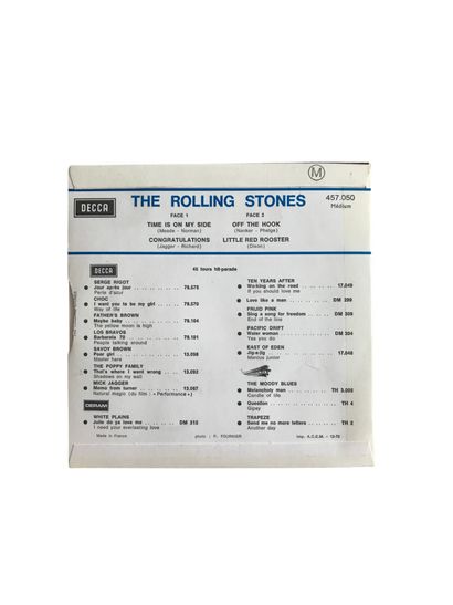 Rolling Stones The Rolling Stones
"Time is On My side"
FRANCE, DECCA bleu foncé,...