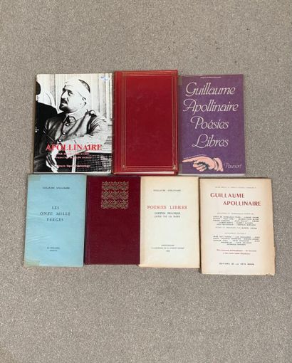 LIVRES. Guillaume APOLLINAIRE LIVRES. Guillaume APOLLINAIRE. Ensemble de 7 volumes... Gazette Drouot