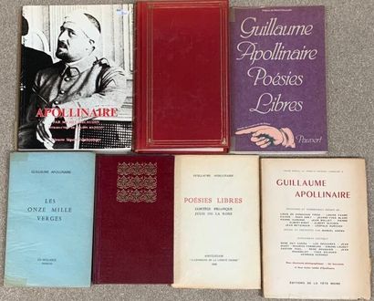 LIVRES. Guillaume APOLLINAIRE BOOKS. Guillaume APOLLINAIRE. 7-volume set, including:
-... Gazette Drouot