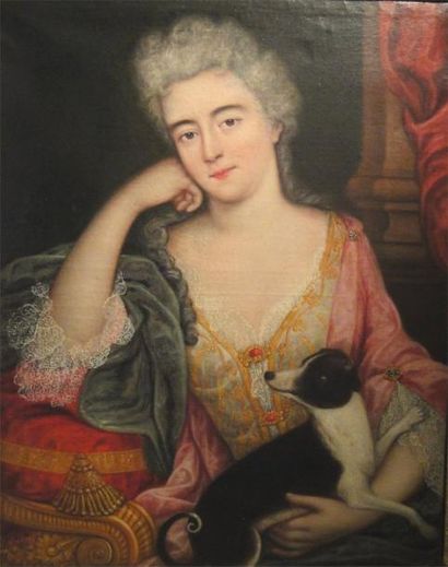 null Ecole française vers 1700, entourage de Pierre GOBERT: « Portrait d’une jeune...