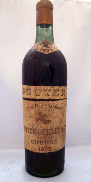 1 bouteille COGNAC, Royer-Guillet, 1875,...