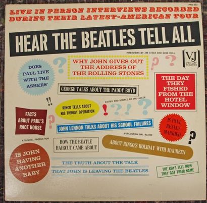 null BEATLES : Hear the Beatles tell all LPs VEE JAY

PRO202 US (EX / EX) Interv...