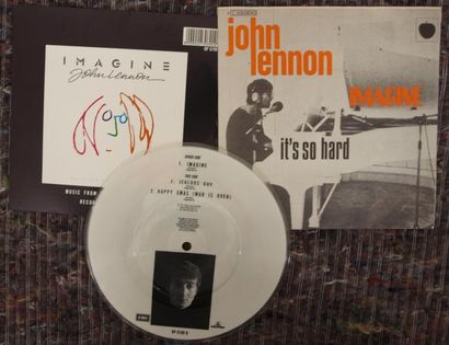 null John Lennon : 7'' + 7" picture disc IMAGINE (APPLE 2C0604940) (EX /NM) France...