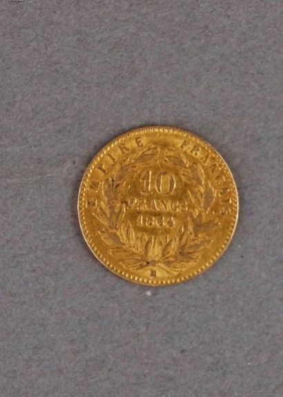 null Pièce de 10F or Napoleon III 1864