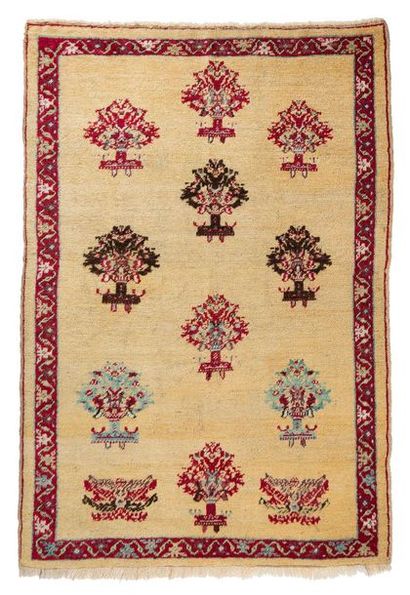 null Original et curieux tapis KIRSHÉÏR (Asie Mineure), fin du 19e siècle: Douze...