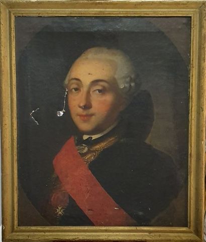 ECOLE FRANCAISE «Joseph de Gevaudan, Capitaine au Régiment de Cavalerie des Cuirassier...»...