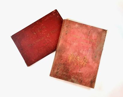 null Lot de 2 livres: Album des deux sièges de Paris 1810-1871; L'Armée française...