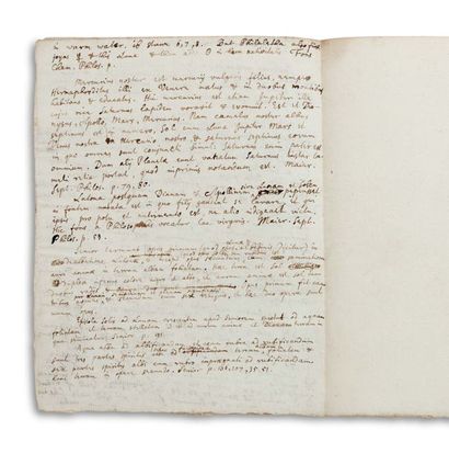 NEWTON ISAAC (1642-1727). MANUSCRIT autographe, Notanda Chemica, [années 1670] ;...